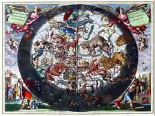 Old Science Star Map Cellarius Northern Hemisphere Poster Print Bb12748B