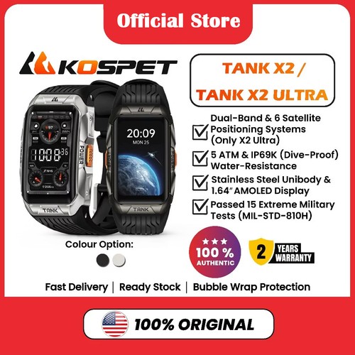 Kospet tank x2u gps smart - kospet, x2/x2u