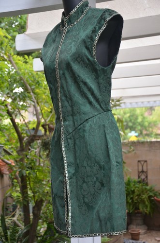 Renaissance green brocade - green,