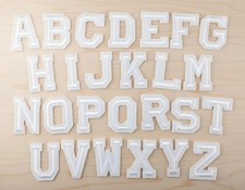 White Letter Patch Patches 5cm