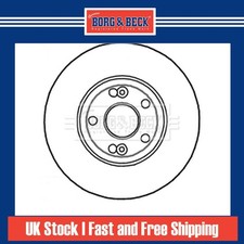 2x Brake Discs Vented For Renault Espace MK3 3.0 V6 24V Borg Front 7701206029