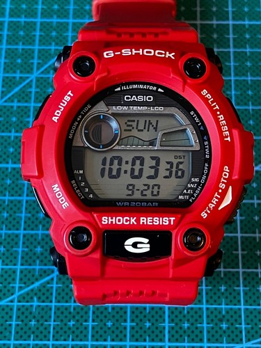 Casio shock 7900 - casio, red