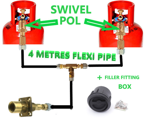 Metres gas bottles - 4,