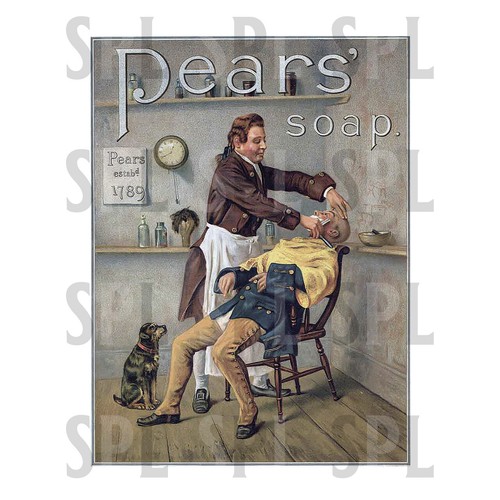Pears soap retro metal - pears',