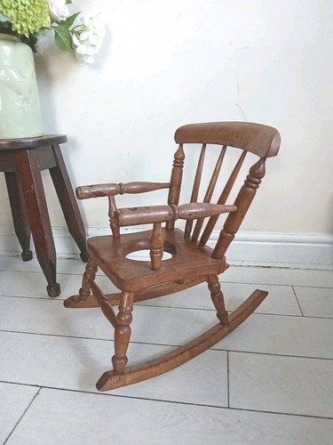 Child wooden rocking chair - wooden,