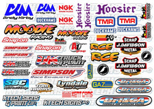 F2 F1 RC Stock Car V3 filler sheet A5 mardave kamtec oval 1/12 Sponsor stickers