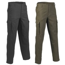 German Army Style Moleskin Combat Trousers Tough Cargo Field Pants 100% Cotton