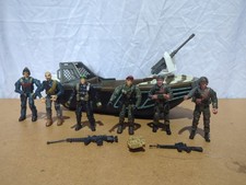 Chapmei Soldier Force Army Boat & Soldiers Figures+ Weapons Bundle
