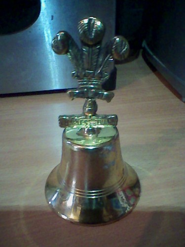 Vintage brass bell charles - brass, and