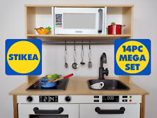 Play Kitchen Vinyl Sticker Set Microwave Oven Dials Dishwasher Suit IKEA Duktig 