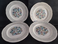 Set of 4 White Art Deco Style