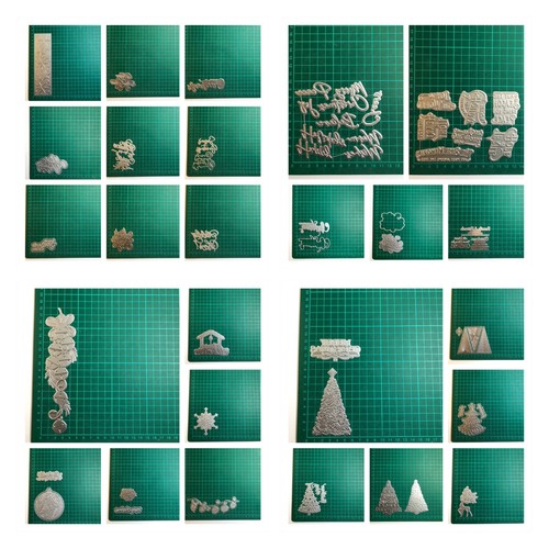 Christmas hot foil plates - foil,