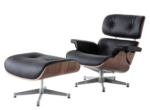 Lounge chair ottoman - ottoman, black