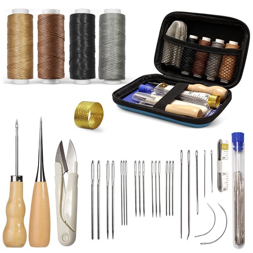 Leather sewing kit - leather, kit,