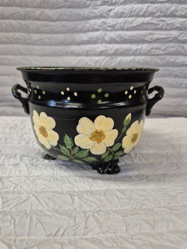 Hand painted bargeware plant - hand,