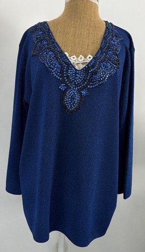 Ann harvey blue - blue, knit