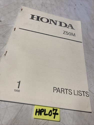 Honda z50m parts - list, z50