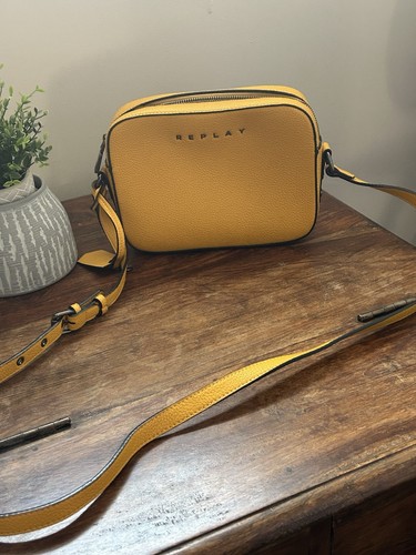 Replay yellow crossbody bag - yellow,
