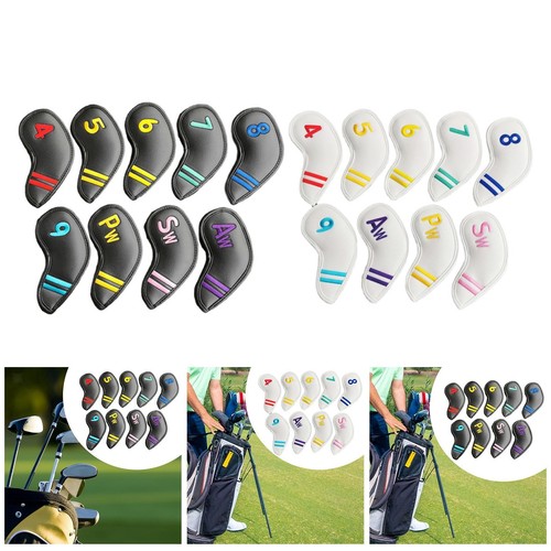 9pcs golf club head covers - golf,