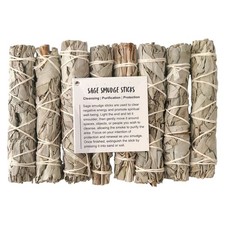 Slimline Smudge Stick, White Sage 4", Pack of 8