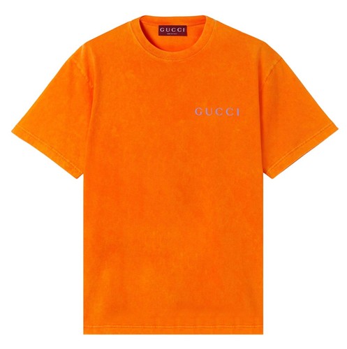 Gucci mens orange shirt - orange, t-shirt