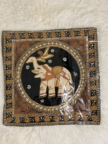Thai silk elephant cushion - thai,