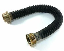 USSR Gas mask hose. Black rubber gas mask hose tube. 40mm thread