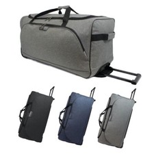 Large 30" Wheeled Holdall Trolley Travel Cabin Bag Suitcase Duffle Luggage Case