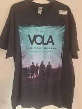 OFFICIAL VOLA 'LIVE FROM THE POOL' T-SHIRT - BLACK, SIZE XL - NEW WITH TAGS