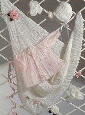 Baby Lace edge Shawl Matinee