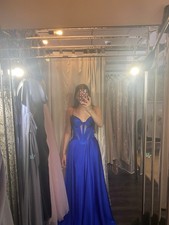 Royal Blue Satin Prom/Formal Dress Size 6 Never Worn with Tags Perfect Condition