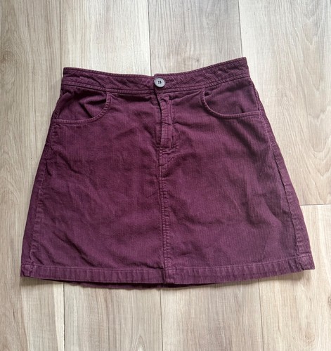 Zara burgundy corduroy mini - zara,
