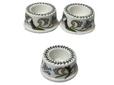 3 Portmeirion Botanic Garden Candle Holders 2-3/4” Round