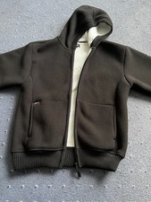 Men's Schott NYC Hoodie Size L - Fur Lined & Zipped (see photos and description)