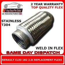 Renault Clio 2.0i 182 2004-06 Weld In Replacement Repair Flex Flexi Front Pipe