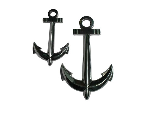 Metal ship anchor - large, set