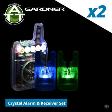 Gardner ATTs iW Crystal Underlit Bite Alarms & V2 ATTx Receiver Set of 2 - Carp