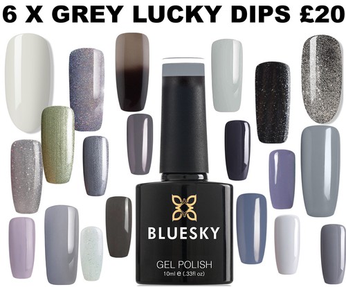 Bluesky gel nail - nail, grey