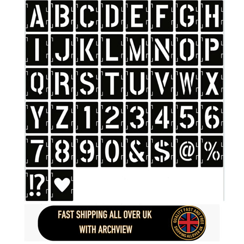 5inch letter stencils - letter,