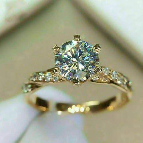 Round cut white - 2.00, ct