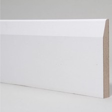 Skirting Board  White Primed MDF  Chamfered  94 x 14 x 5400mm