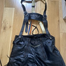 Buckle Leather Lederhosen