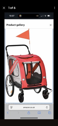 New pawhut dog bike - in,