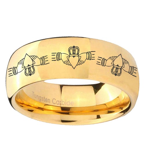 Claddagh tungsten men bands - men's,