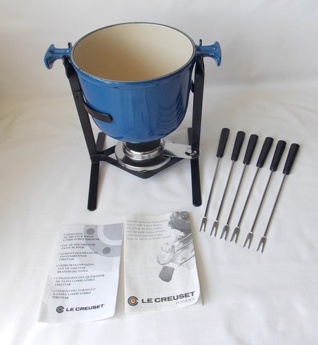 Creuset fondue set cast - creuset,