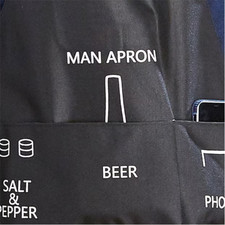 Funny Man Apron BBQ Grill