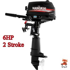 Outboard Petrol Engine 6HP Outboard Motor Boat Engine Short Shaft with 2-Stroke