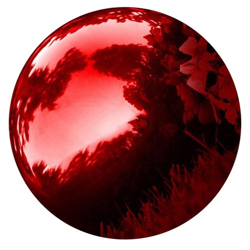 Polished gazing ball outdoor - polished,
