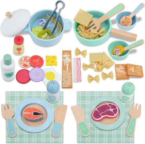 Wooden play cooking - cooking,