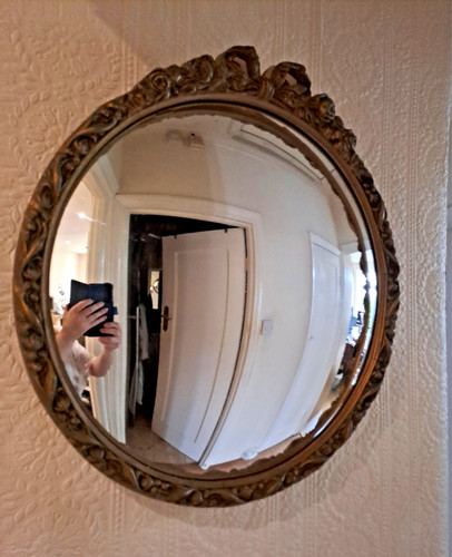 Antique convex gilt wall - convex,